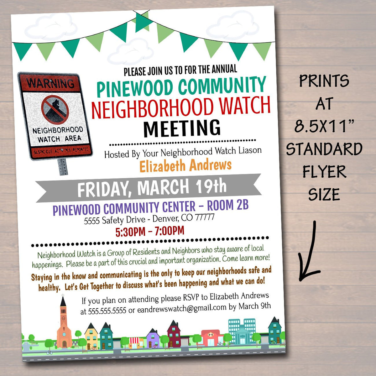 Neighborhood Flyer Template from cdn.shopify.com