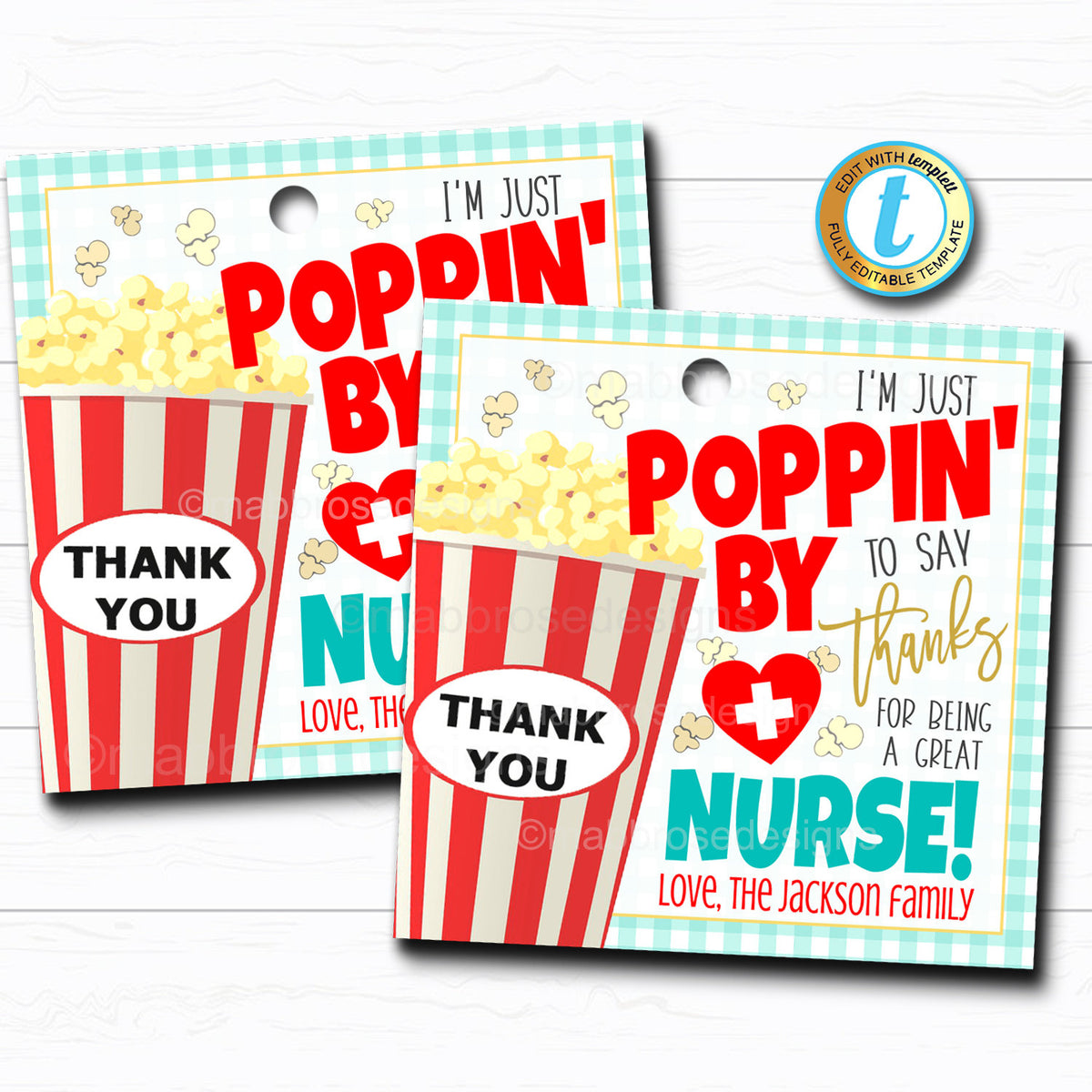 Nurse Appreciation Week Gift TidyLady Printables