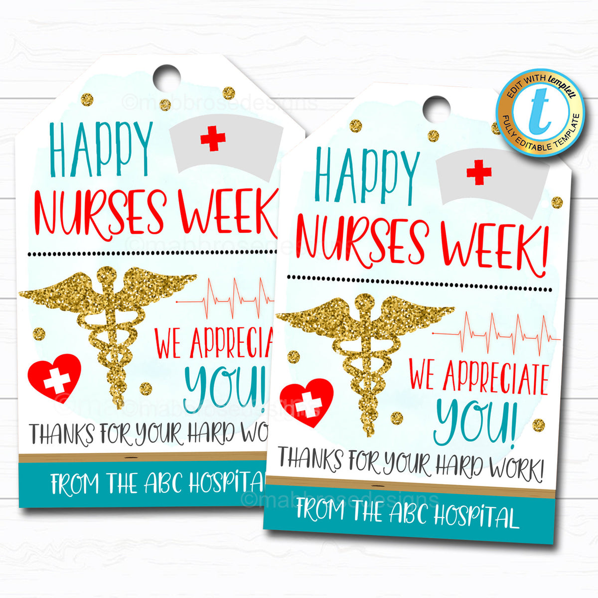 Nurse Appreciation Week Gift TidyLady Printables