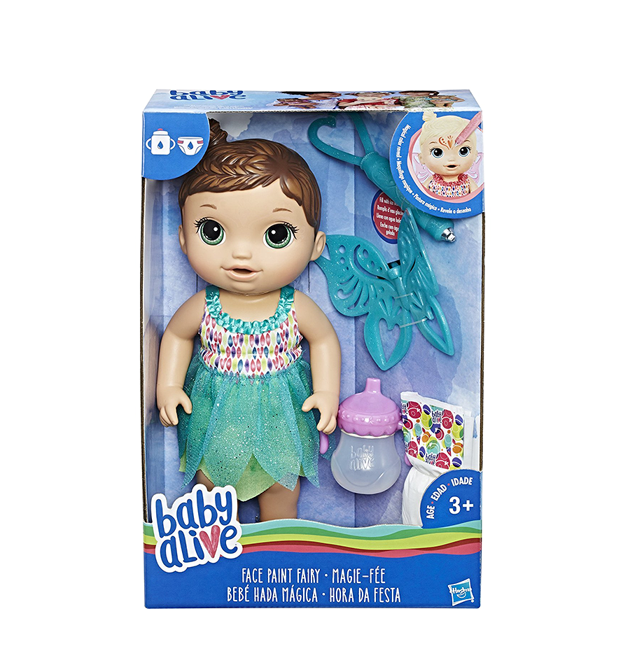 baby alive face paint fairy