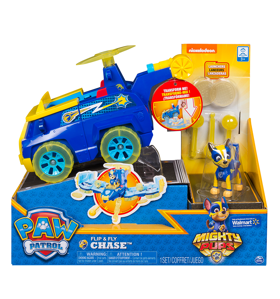 Gek Beschrijving Koppeling PAW Patrol Mighty Pups - Chase's Flip & Fly, 2-in-1 Transforming Vehic –  Toys Onestar
