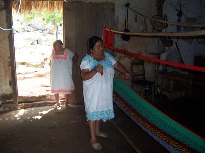 Hammock weaving in Mexico