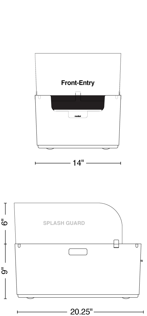 Litter tray diagram