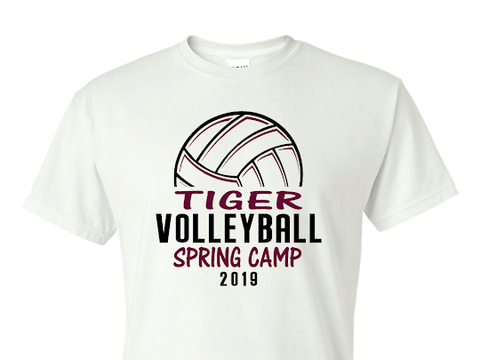 Tiger Volleyball Camp shirt