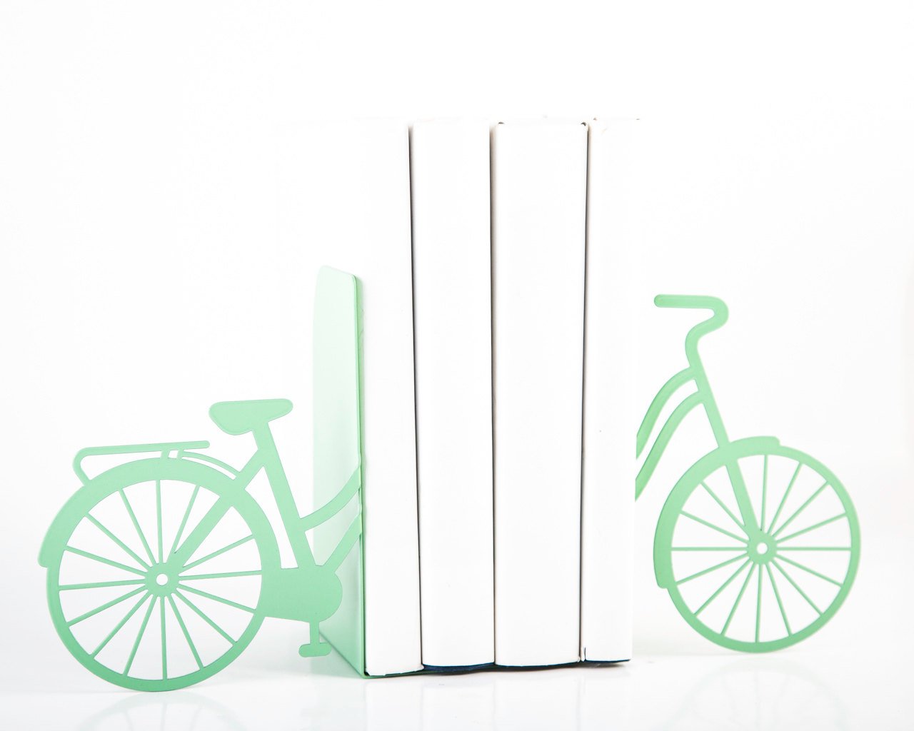 Unique Metal Bookends - My Mint Bike - // functional modern home decor // perfect housewarming present for a biker / FREE WORLDWIDE SHIPPING