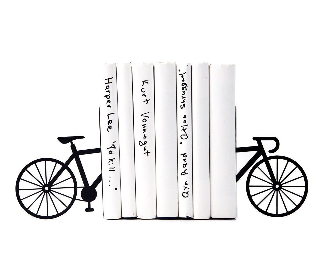 Unique Metal Bookends - My bike - shelf decor // functional modern home decor // housewarming gift / decorative book holders / FREE SHIPPING