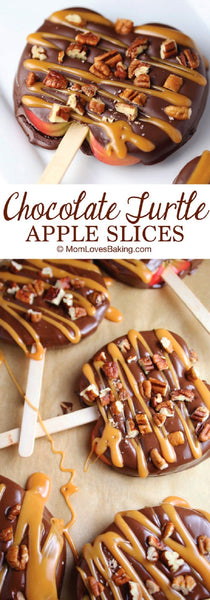 chocolate turtle apple slices thanksgiving kids recipes Friday apparel clothing blog