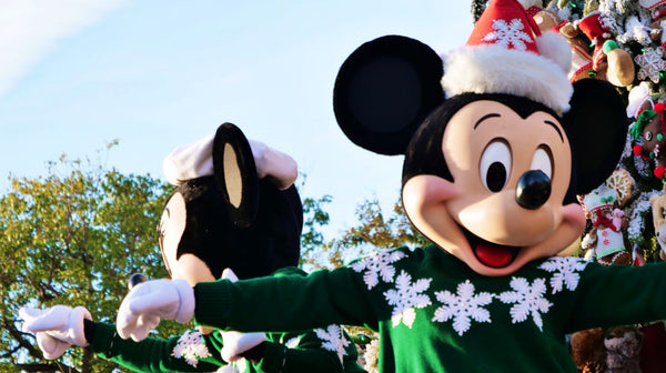 Disneyland Mickey Mouse Minnie Mouse holiday parade
