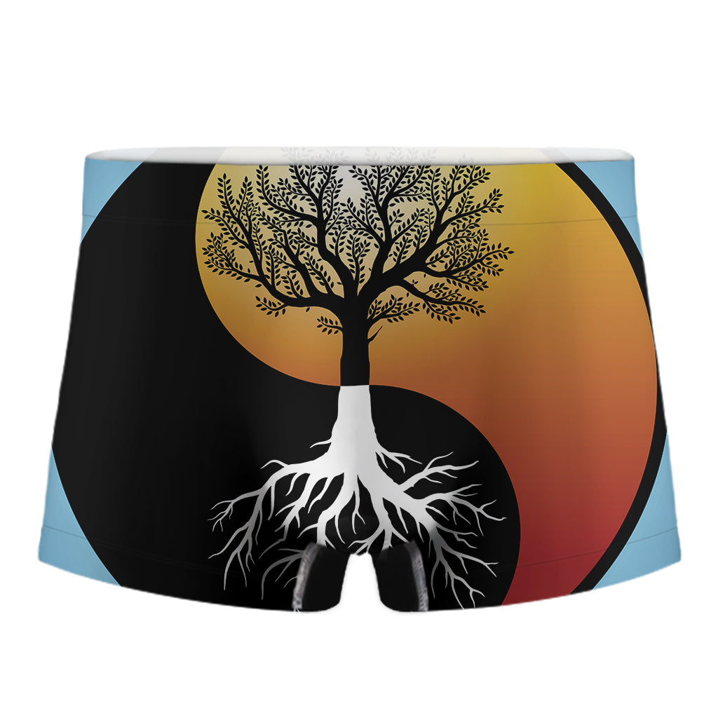 Yin Yang Tree Of Life Print Mens Boxer Briefs Gearfrost 