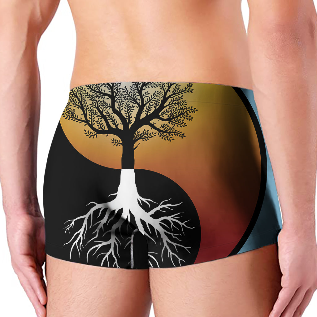 Yin Yang Tree Of Life Print Mens Boxer Briefs Gearfrost 