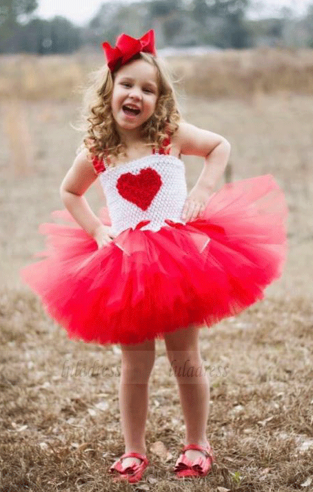 girls red tutu dress