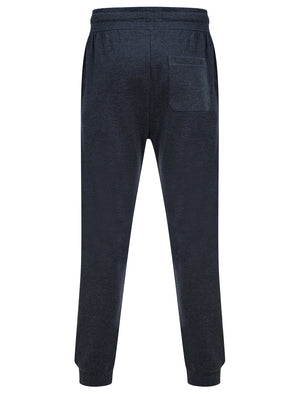 OG Tokyo Brushback Fleece Cuffed Joggers in Sky Captain Navy Marl - triatloandratx