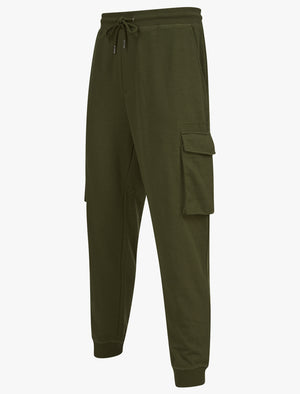 Frankie Multi-Pocket Cargo Style Cuffed Joggers in Dusty Olive - triatloandratx