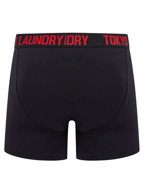 Tilson 2 (2 Pack) Boxer Shorts Set in Mars Red / Blithe - triatloandratx