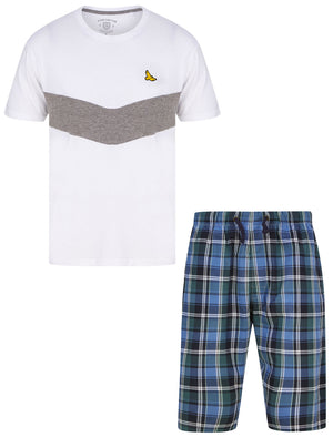 Nordek 2pc Cotton Shorts Lounge Set in Optic White - Kensington Eastside