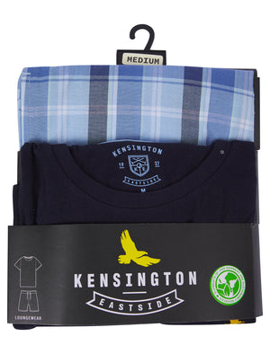 Nordek 2pc Cotton Shorts Lounge Set in Sky Captain Navy - Kensington Eastside