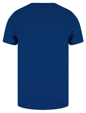 Stars 68 Motif Cotton Jersey Grindle T-Shirt in Blue / Black - triatloandratx