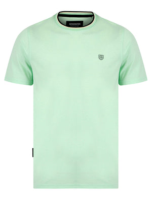 Westport Cotton Jersey Crew Neck Ringer T-Shirt in Bay Green - Kensington Eastside