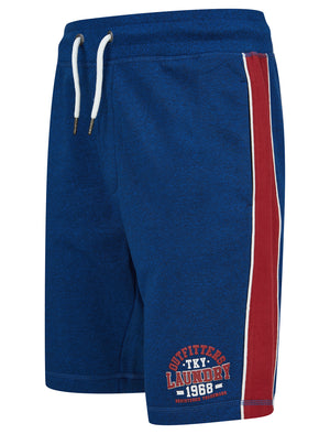 Edit Grindle Jogger Shorts with Contrast Panels in Blue  - triatloandratx