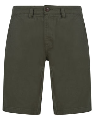 Elvio Cotton Twill Chino Shorts in Khaki - triatloandratx