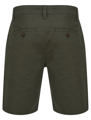 Elvio Cotton Twill Chino Shorts in Khaki - triatloandratx