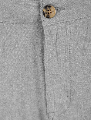 Kahana Cotton Linen Chino Shorts in Grey - triatloandratx