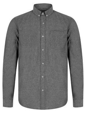 Pompei Cotton Chambray Long Sleeve Shirt in Black - triatloandratx