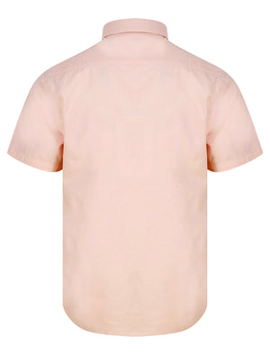 Buster Short Sleeve Cotton Twill Shirt in Ballet Slipper Pink - Kensington Eastside