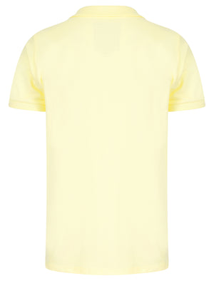 Mortimer Signature Cotton Pique Polo Shirt in Anise Flower Cream - triatloandratx