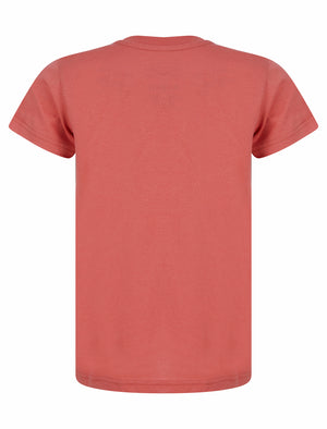 Boys Fader 68 Motif Cotton T-Shirt in Faded Peach - triatloandratx Kids