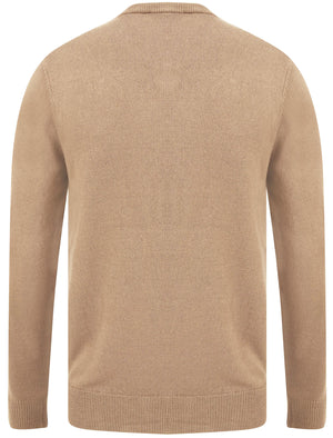 Silvo Soft Cashmillon V Neck Jumper In Taupe - Kensington Eastside