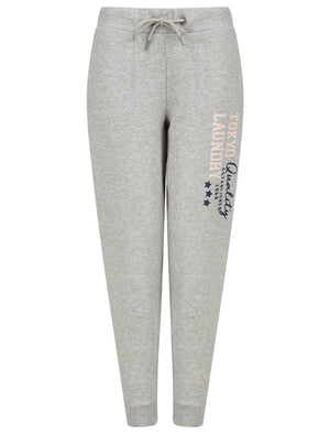 Biscuit Brushback Fleece Cuffed Joggers in Light Grey Marl - triatloandratx