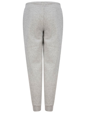 Biscuit Brushback Fleece Cuffed Joggers in Light Grey Marl - triatloandratx