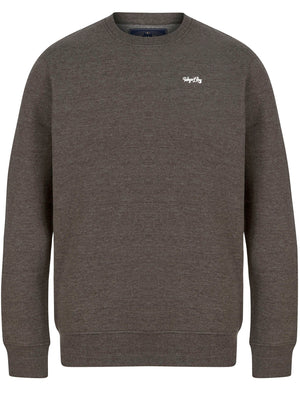 Grate Matching 2pc Sweatshirt & Jogger Brushback Fleece Co-rd Set in Charcoal Marl - triatloandratx