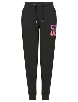 Malachy Brushback Fleece Cuffed Joggers in Jet Black - triatloandratx