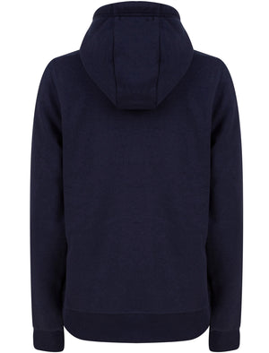 Nimbus Zip Through Fleece Hoodie with Borg Lined Hood in Peacoat Blue - triatloandratx