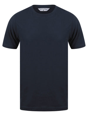 Spectre (5 Pack) Crew Neck Cotton T-Shirts in Black / Light Grey Marl / Winetasting / Lichen Green / Navy - triatloandratx