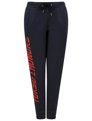 Sporty Brushback Fleece Cuffed Joggers in Sky Captain Navy - triatloandratx