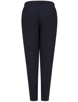 Sporty Brushback Fleece Cuffed Joggers in Sky Captain Navy - triatloandratx