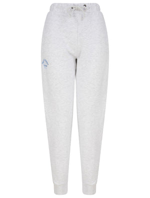 West Coast Brushback Fleece Cuffed Joggers in Ice Grey Marl - triatloandratx