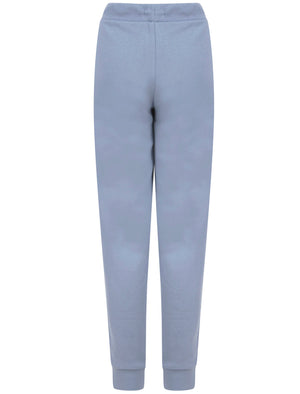 Serafina Motif Brushback Fleece Cuffed Joggers in Infinity Blue - Weekend Vibes