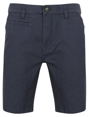 Scotch Cotton Twill Chino Shorts with Stretch In Mood Indigo - South Shore