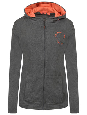 Rousey Zip Through Hoodie in Mid Grey Marl - triatloandratx Active