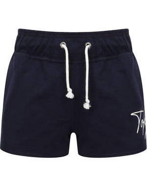 Tilly Motif Loopback Fleece Sweat Shorts in Peacoat Blue - triatloandratx