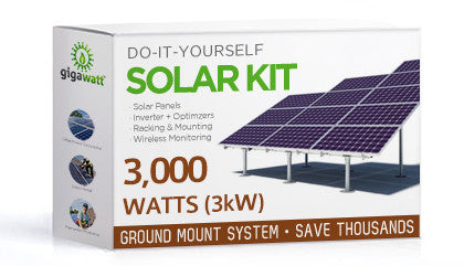 solar kit watt panel ground 3kw installation mount 3000 system grid systems complete homes pv tie