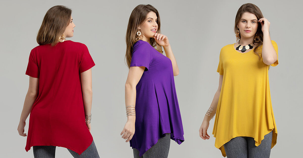 short sleeve basic tunic shirt