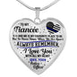 Police Fiancee Always Remember I Love You Necklace