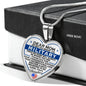 Military Daughter To Mom Mother's Day Heart Necklace
