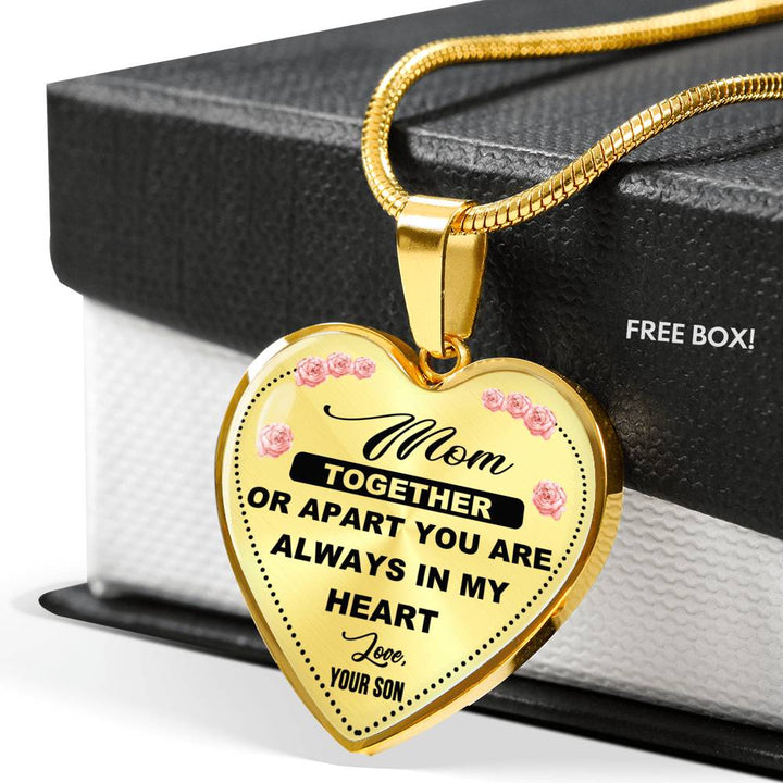 Always In My Heart Mom Necklace (USA Made)
