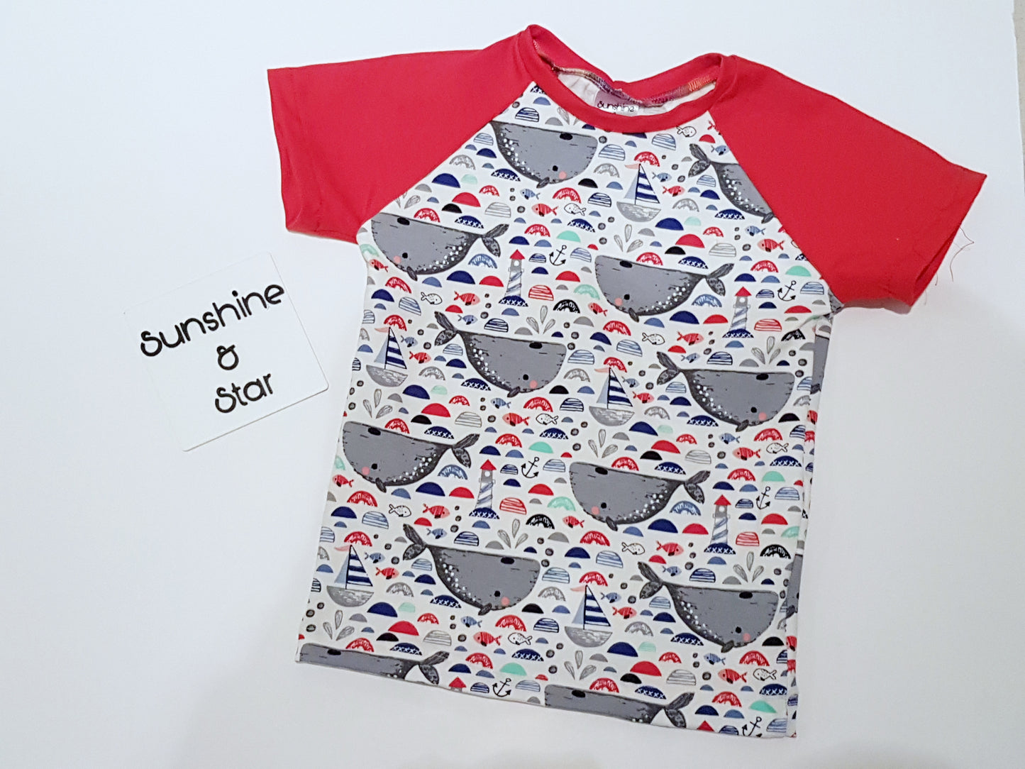 Rainbow Bunnies Raglan tee